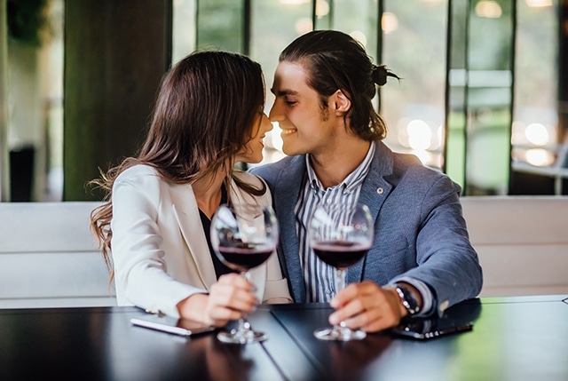 couple enjoying a sexy date