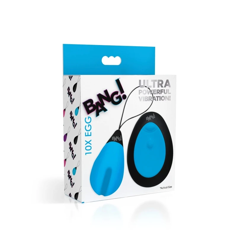 XR Brands Bang 10X Silicone Vibrating Egg