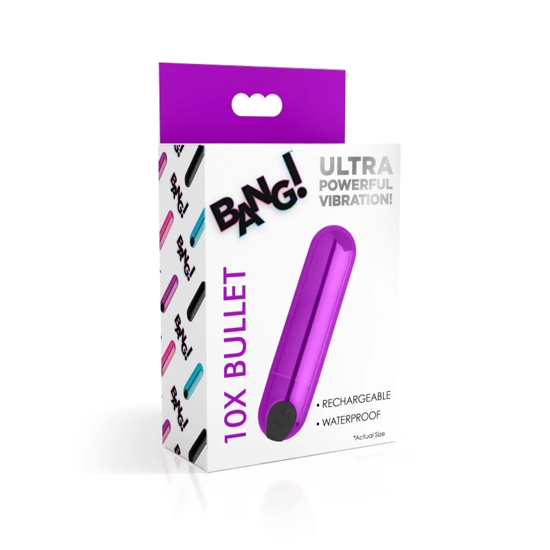 XR Brands Bang 10x Vibrating Metallic Bullet