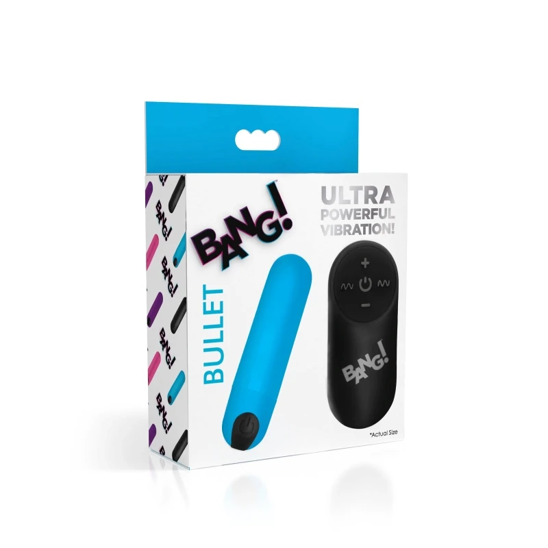 XR Brands Bang Powerful Vibrating Bullet With Remote Control