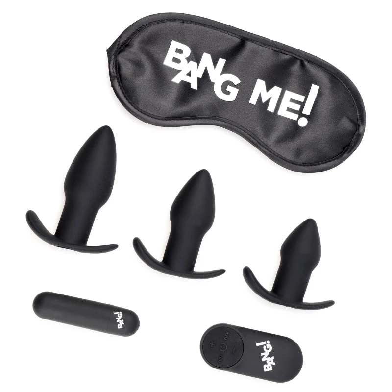 XR Brands Bang Backdoor Adventure Remote Control Butt Plug Vibe Kit