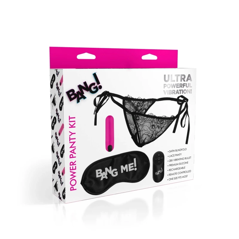 XR Brands Bang Power Panty & Blindfold Kit