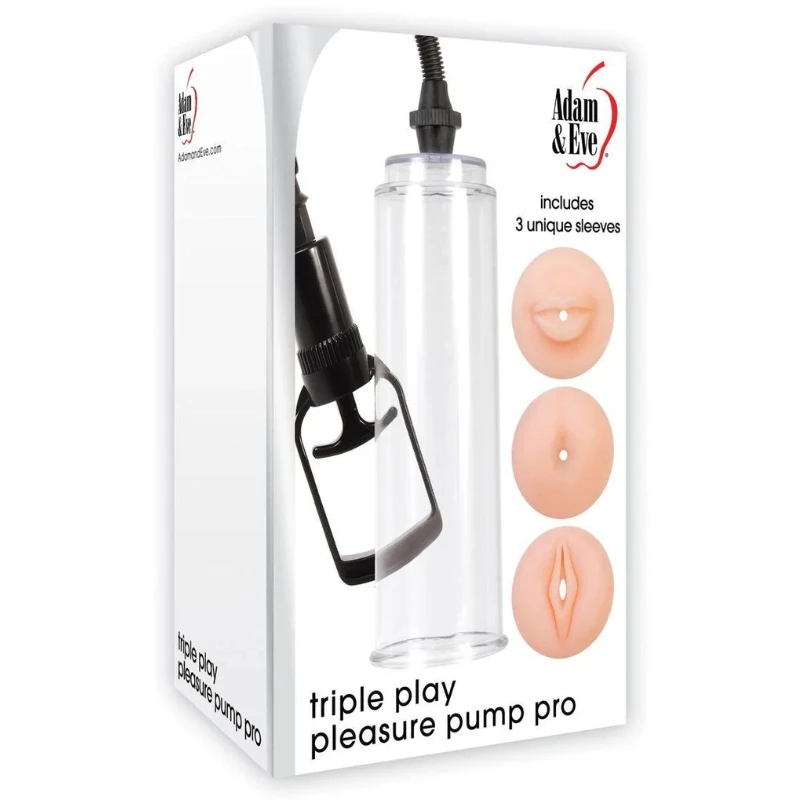 Adam and Eve Triple Play Pleasure Pump Pro