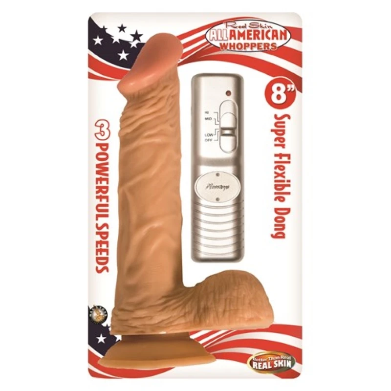 Nasstoys All American Whoppers 8 Inch Vibrating With Balls