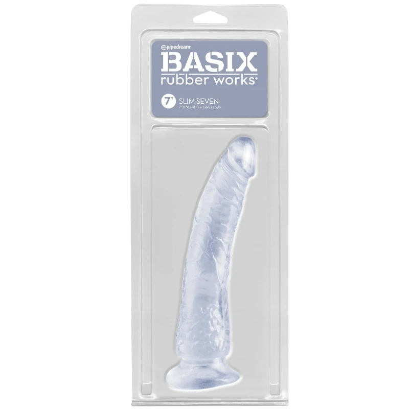 pipedream Basix Rubber Works Slim Seven Dildo