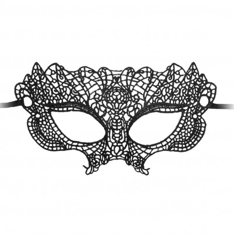 SHOTS Black Lace Princess Mask