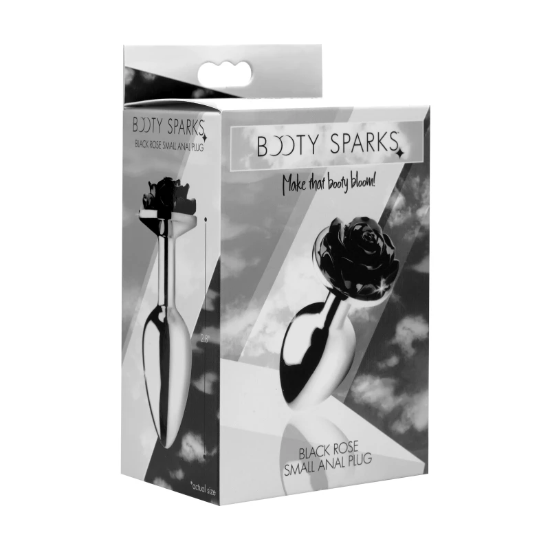 XR Brands Booty Sparks Red Rose Anal Plug