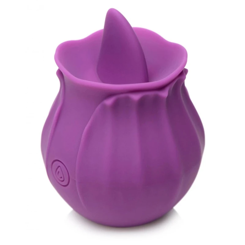 XR Brands Bloomgasm Wild Violet 10X Silicone Clit Licking Stimulator