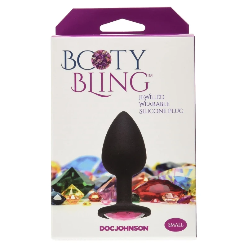 Doc Johnson Booty Bling Jeweled Small Silicone Butt Plug