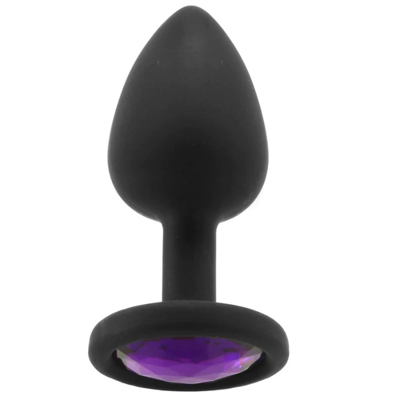 Doc Johnson Booty Bling Jeweled Small Silicone Butt Plug