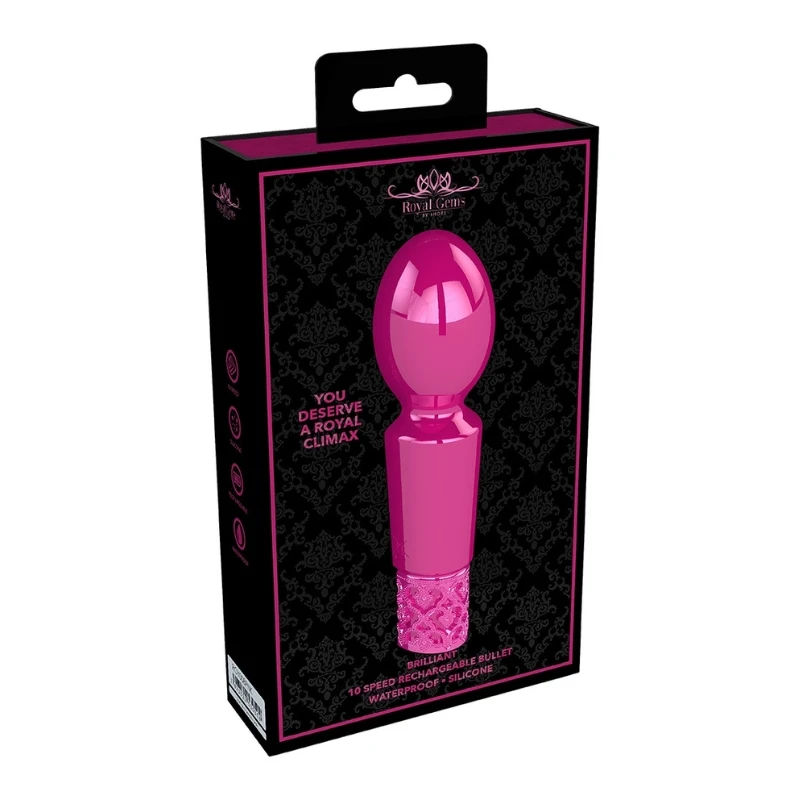 SHOTS Royal Gems Brilliant Mini Wand Vibrator