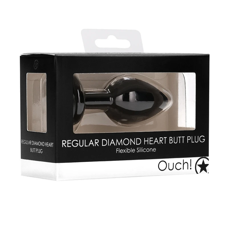 SHOTS Ouch! Regular Diamond Heart Butt Plug