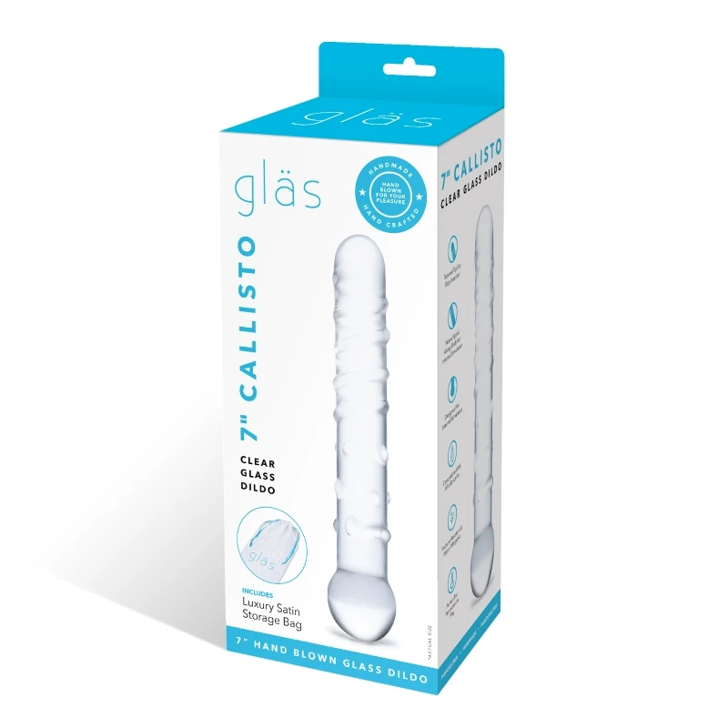 Gläs 7 Inch Callisto Clear Glass Dildo