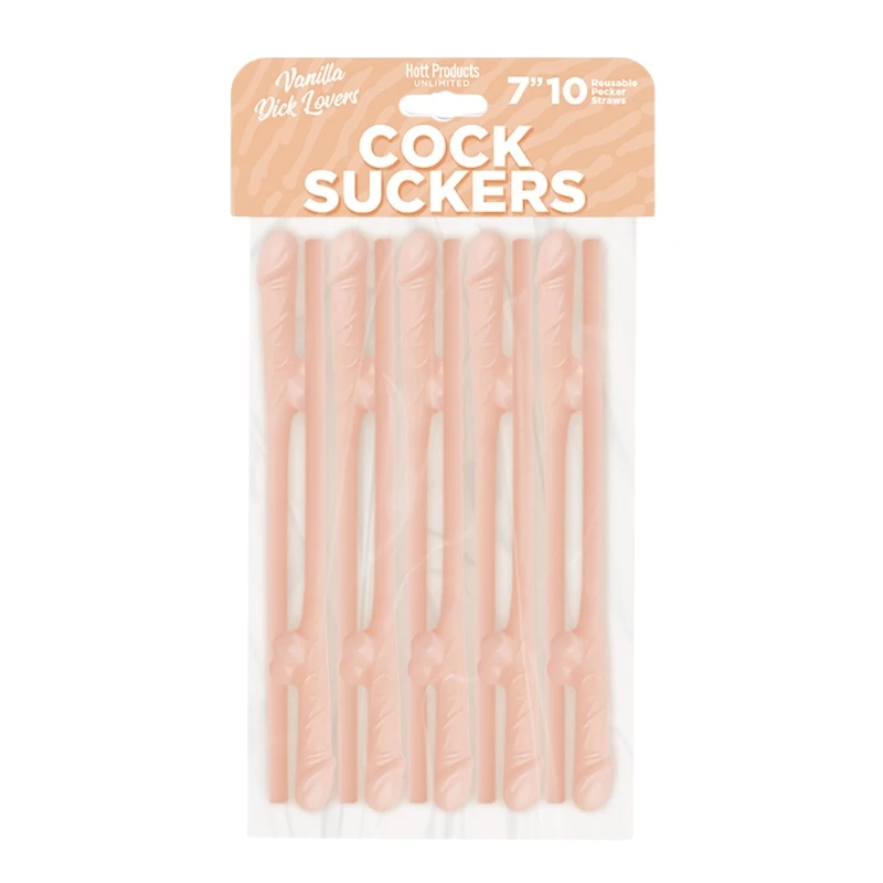 Hott Products Cock Suckers Reusable Pecker Straws