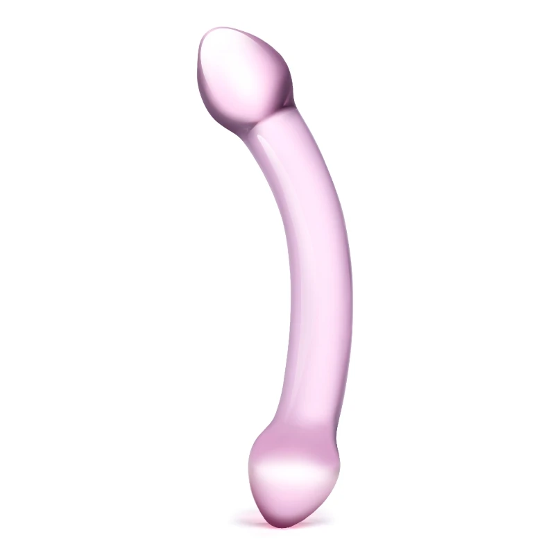 Gläs 7.25 Inch Double Trouble Purple Dildo