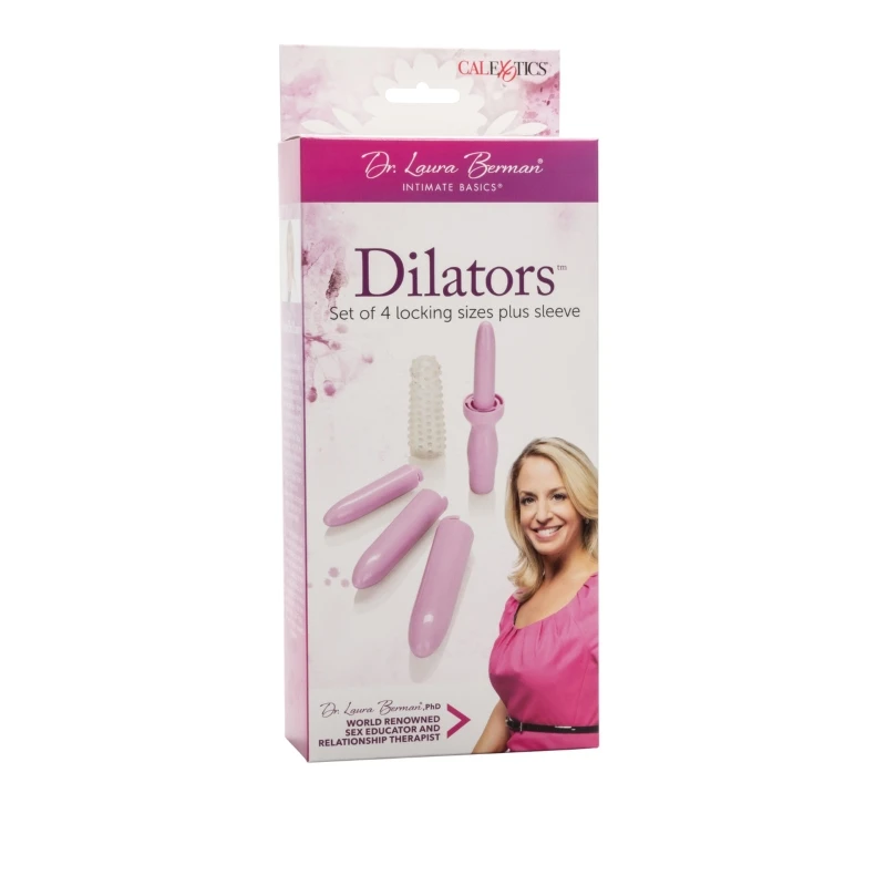 Dr. Laura Berman Collection Dilators Set Of 4 Locking Sizes Plus Sleeve