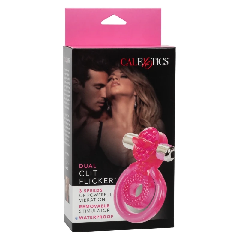 CalExotics Dual Clit Flicker Cock Ring