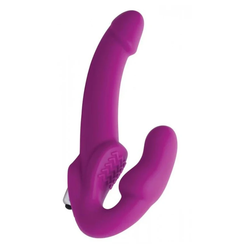 XR Brands Strap U Evoke Vibrating Strapless Strap-On Dildo