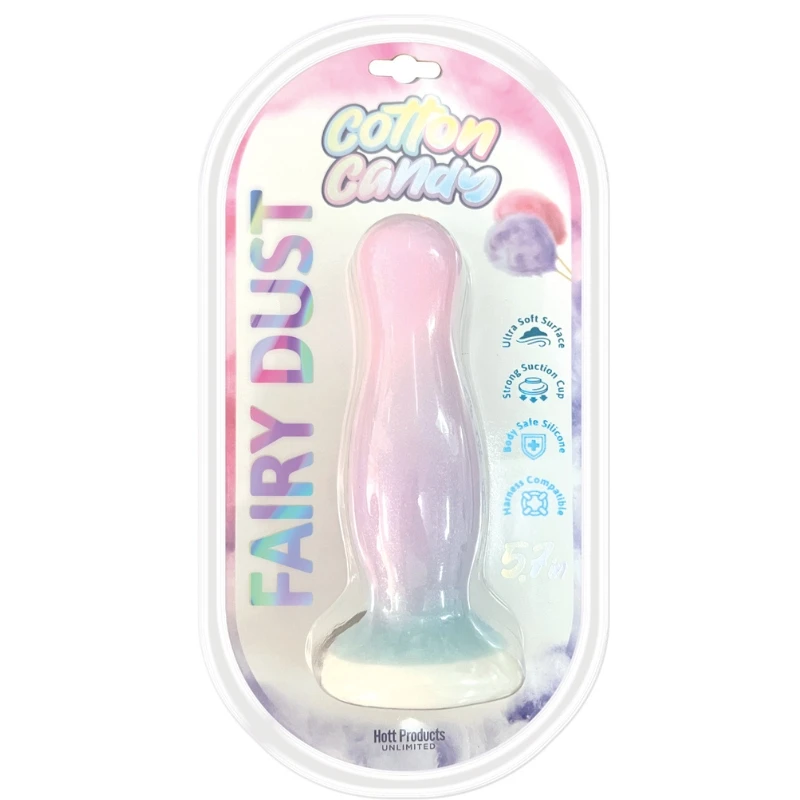 Hott Products Cotton Candy Fairy Dust 5.7 Inch Dildo