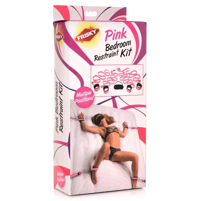 XR Brands Frisky Pink Bedroom Restraint Kit