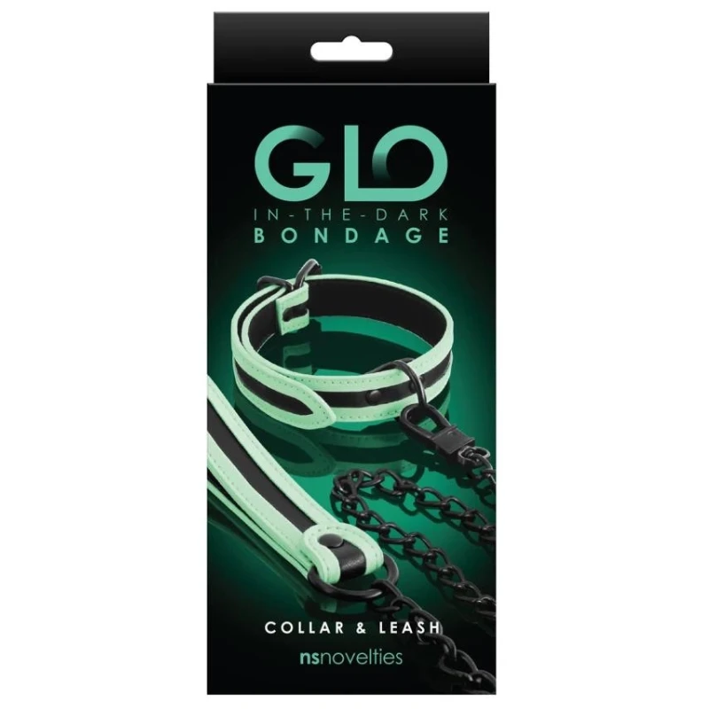 nsnovelties GLO Bondage Collar and Leash