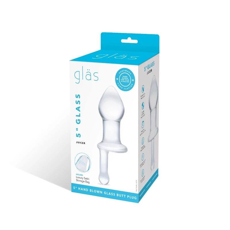 Gläs 5 Inch Glass Juicer Butt Plug