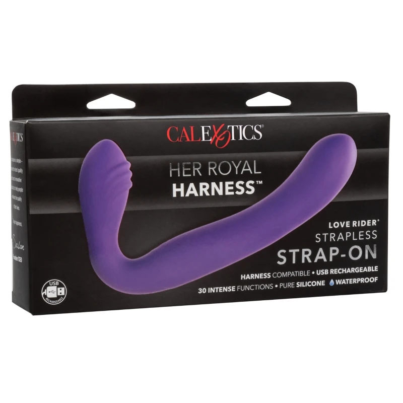 CalExotics Her Royal Harness Love Rider Strapless Strap-On Dildo