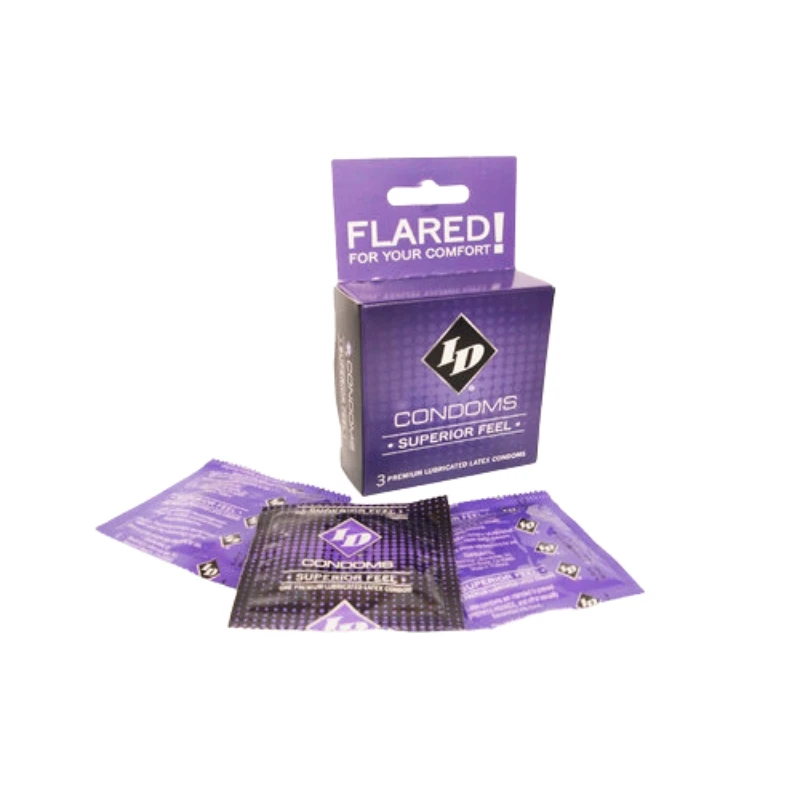 ID Lubricants Superior Feel Latex Condoms 3 Pack