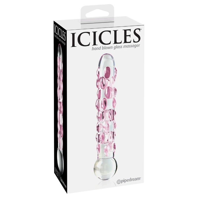 pipedream Icicles No. 7 Clear Glass Dildo