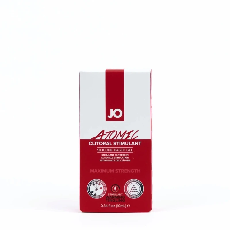 JO Atomic Clitoral Stimulant Silicone Based Gel Warming 0.34 oz