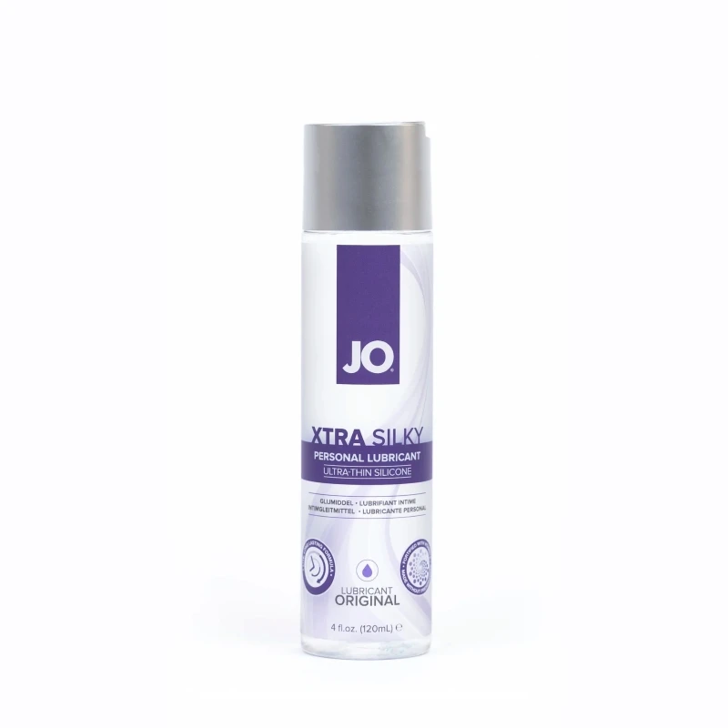 JO Xtra Silky Thin Silicone Based Lubricant 4 oz