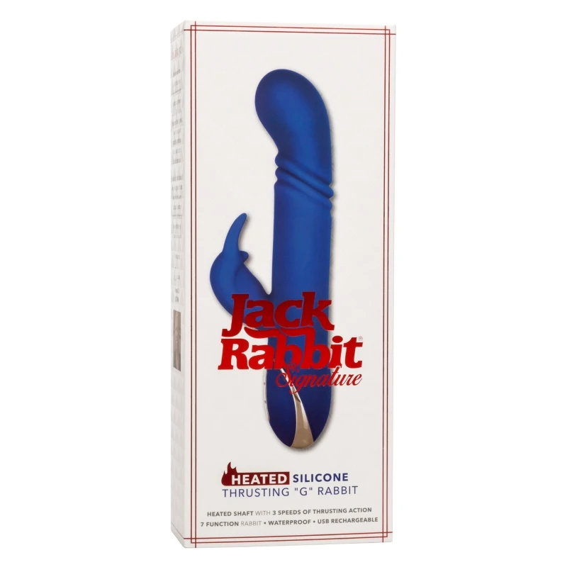 CalExotics Jack Rabbit Signature Heated Silicone Thrusting Rabbit Vibrator