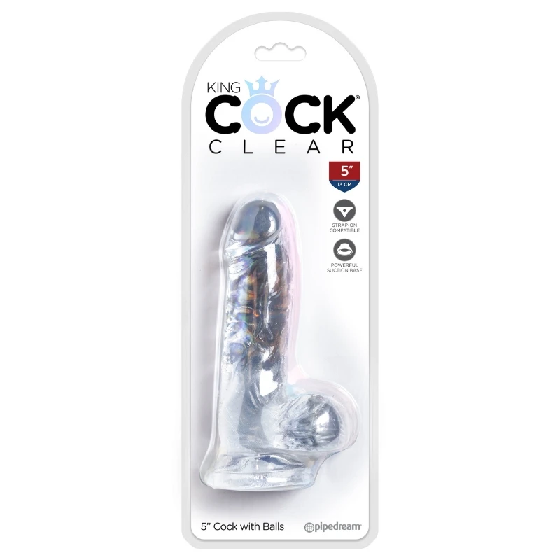 pipedream King Cock Clear Cock with Balls