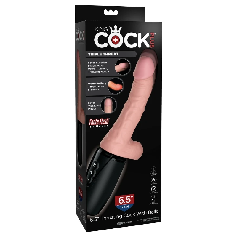 pipedream King Cock Plus Thrusting Cock with Balls