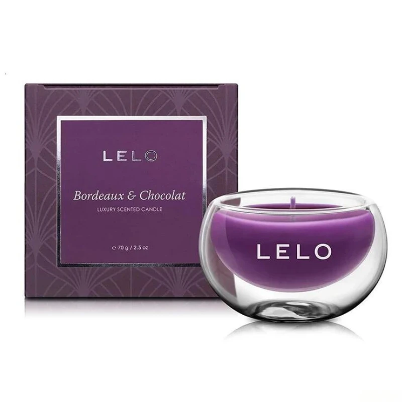 LELO Bordeaux and Chocolate Luxury Scented Candle