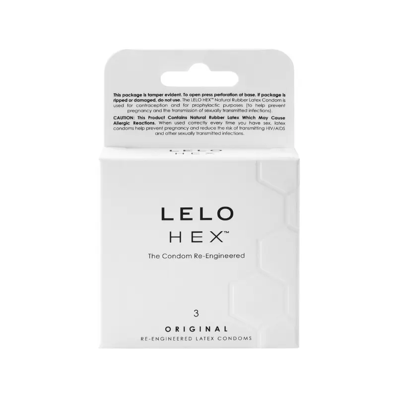 LELO HEX Condoms Original 3 Pack