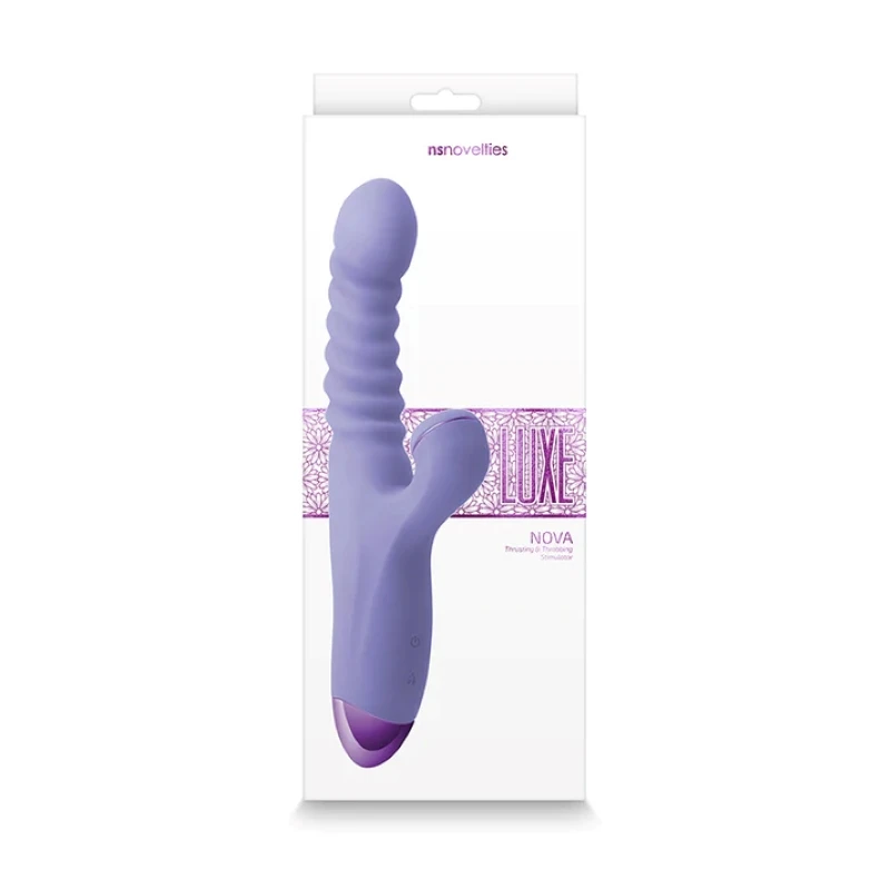 nsnovelties Luxe Nova Thrusting and Throbbing Rabbit Vibrator