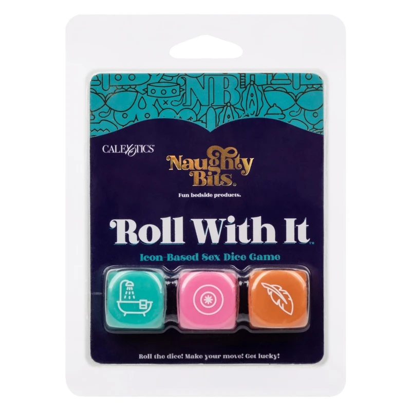 CalExotics Naughty Bits Roll With It Icon-Based Sex Dice Game