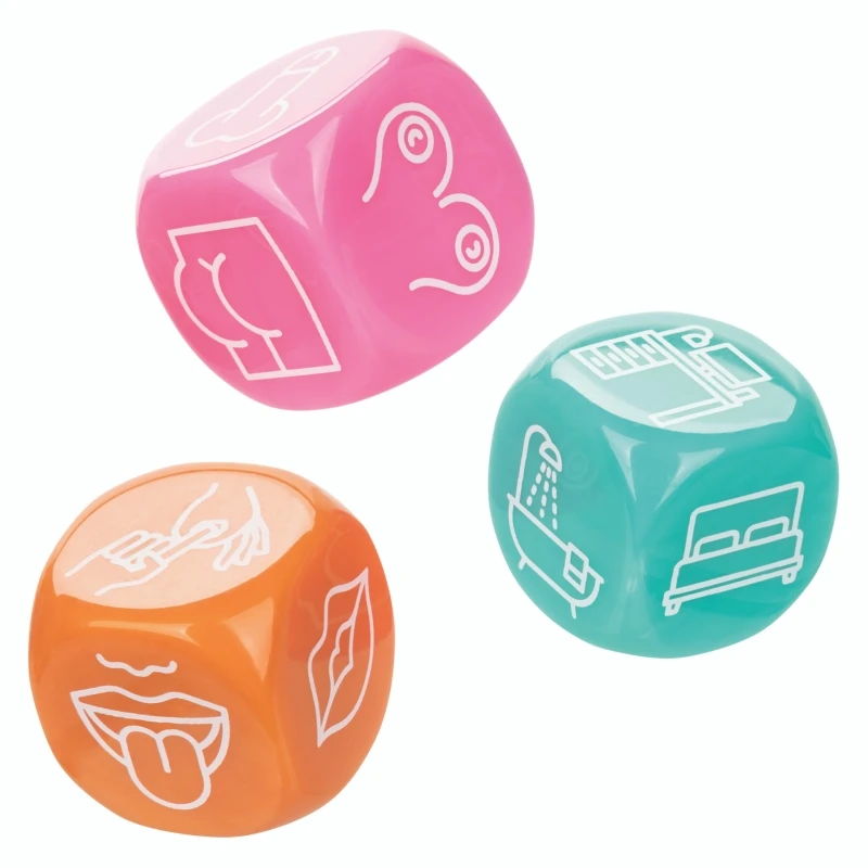 CalExotics Naughty Bits Roll With It Icon-Based Sex Dice Game