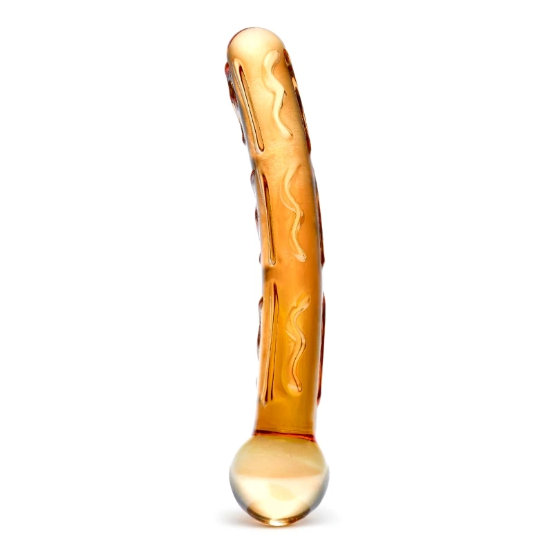 Gläs 7.5 Inch Orange Tickler Glass Dildo