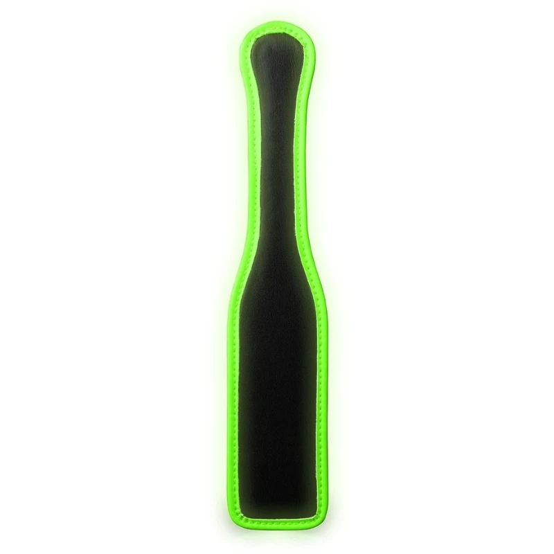 SHOTS Ouch! Glow in The Dark Bonded Leather Paddle