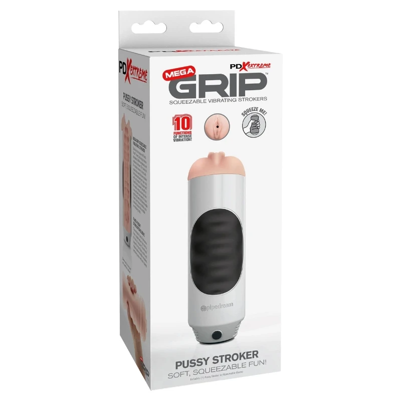 pipedream PDX Brands Extreme Mega Grip Vibrating Stroker Pussy