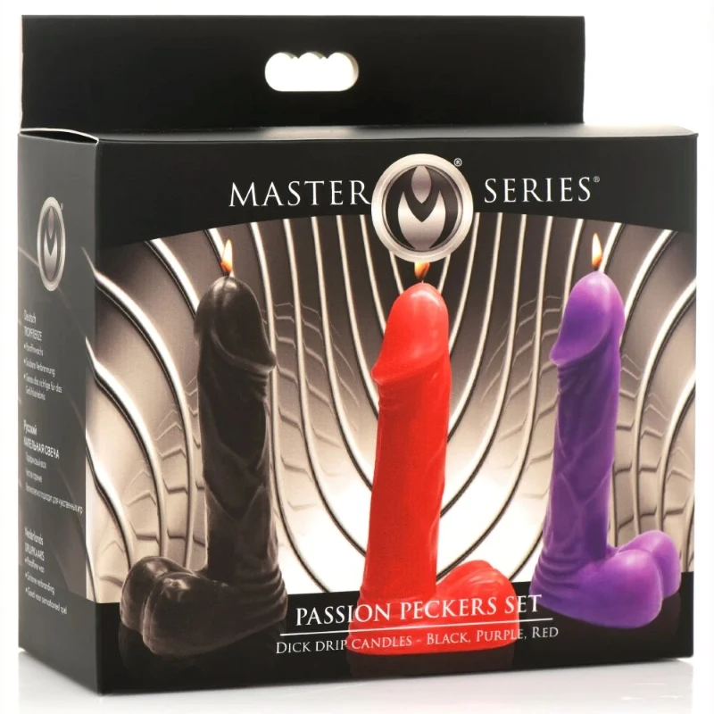 XR Brands Master Series Passion Peckers Set Dick Drip Candles