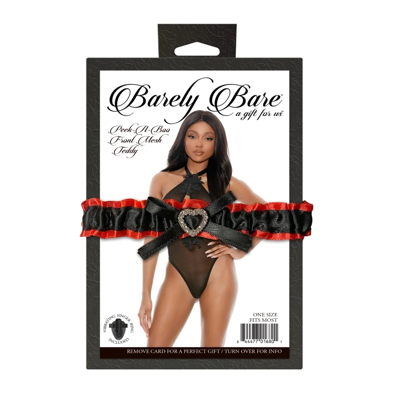 Barely Bare Peek-A-Boo Front Mesh Teddy Lingerie