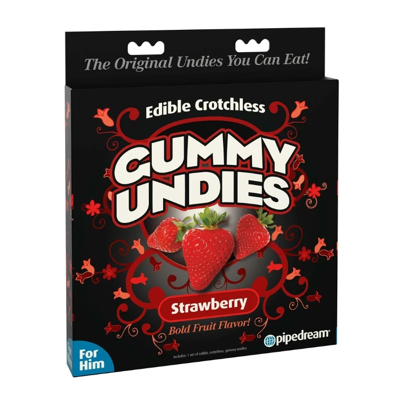 pipedream Edible Male Gummy Undies - Strawberry