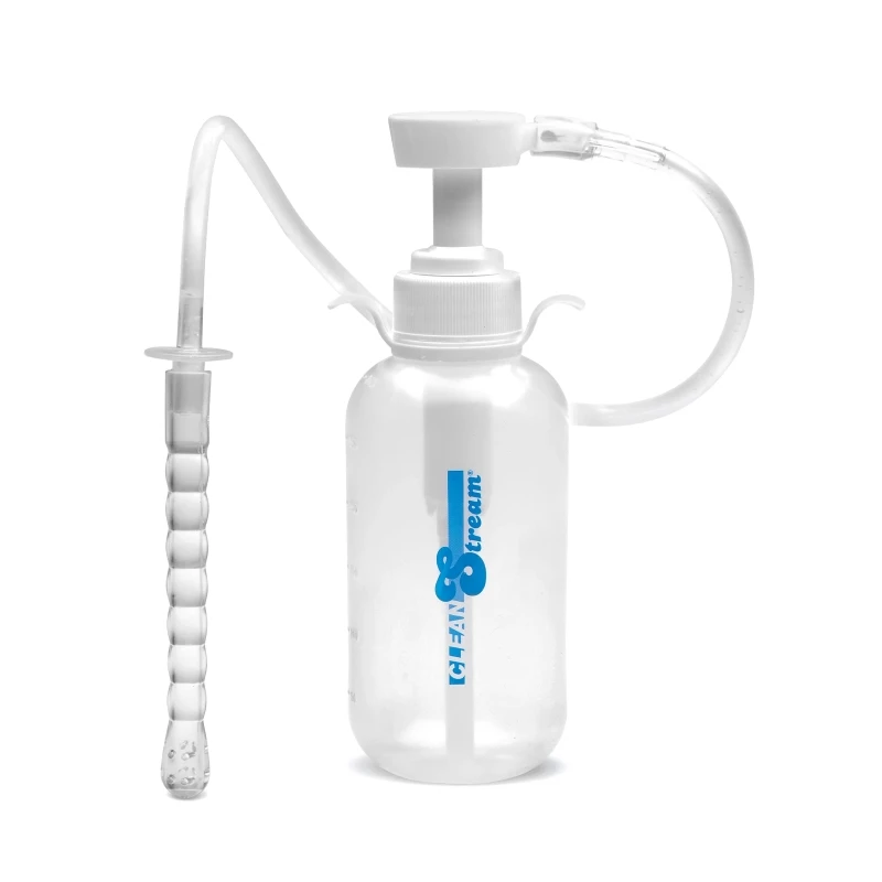 XR Brands CleanStream Pump Action Enema Bottle With Nozzle