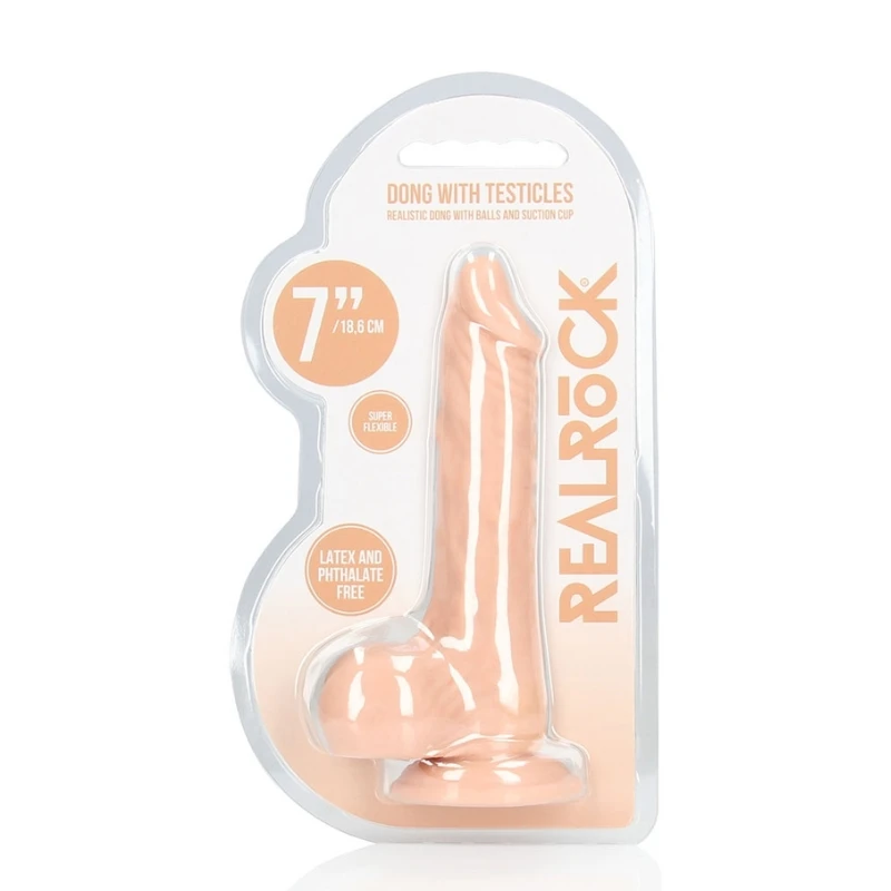 SHOTS RealRock Realistic Dildo with Balls and Suction Cup