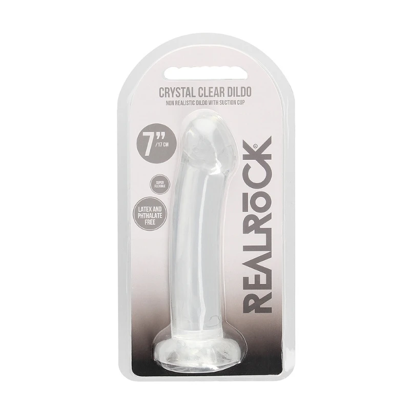 SHOTS Non-Realistic Dildo with Suction Cup Clear