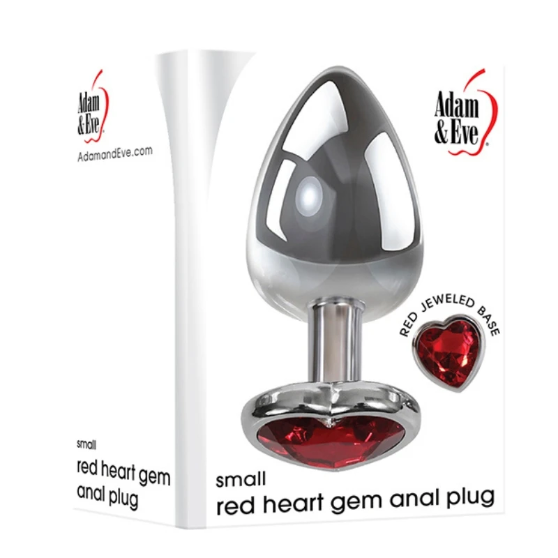 Adam and Eve Heart Gem Anal Plug