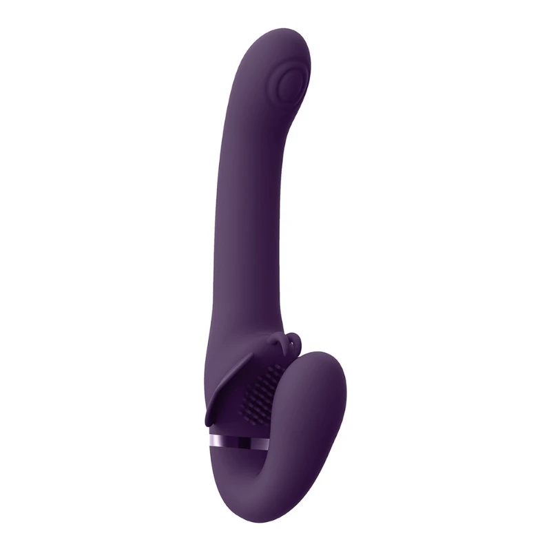 SHOTS Vive Satu Pulse-Wave and Vibrating Strapless Strap-on